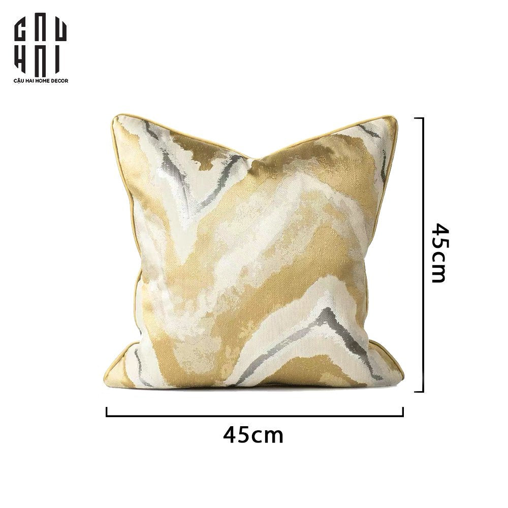 VỎ GỐI SOFA SỢI VẢI CANVAS DONKA 45. - CẬU HAI HOME DECOR