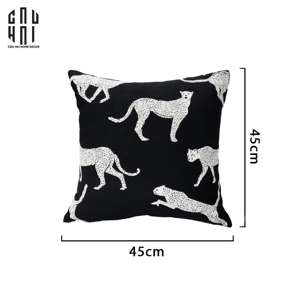VỎ GỐI SOFA SỢI VẢI CANVAS HOWARD 45. - CẬU HAI HOME DECOR