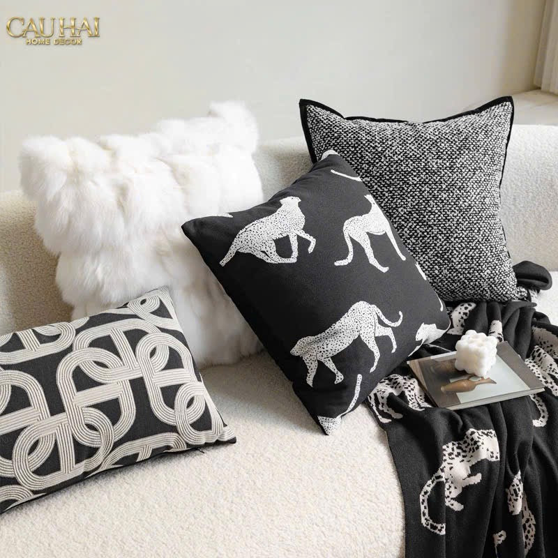 VỎ GỐI SOFA SỢI VẢI CANVAS HOWARD 45.-CẬU HAI HOME DECOR