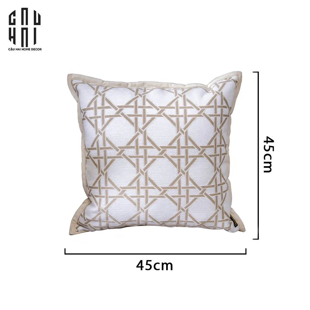 VỎ GỐI SOFA SỢI VẢI CANVAS MELANIE 45.