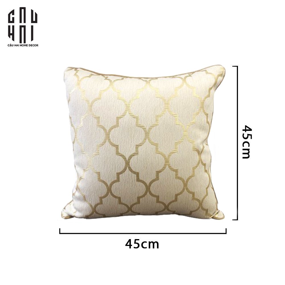 VỎ GỐI SOFA SỢI VẢI CANVAS NEW EDITION AVALON 45X45CM - CẬU HAI HOME DECOR