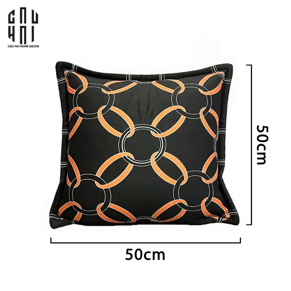 VỎ GỐI SOFA SỢI VẢI POLYESTER MILEY 50. - CẬU HAI HOME DECOR