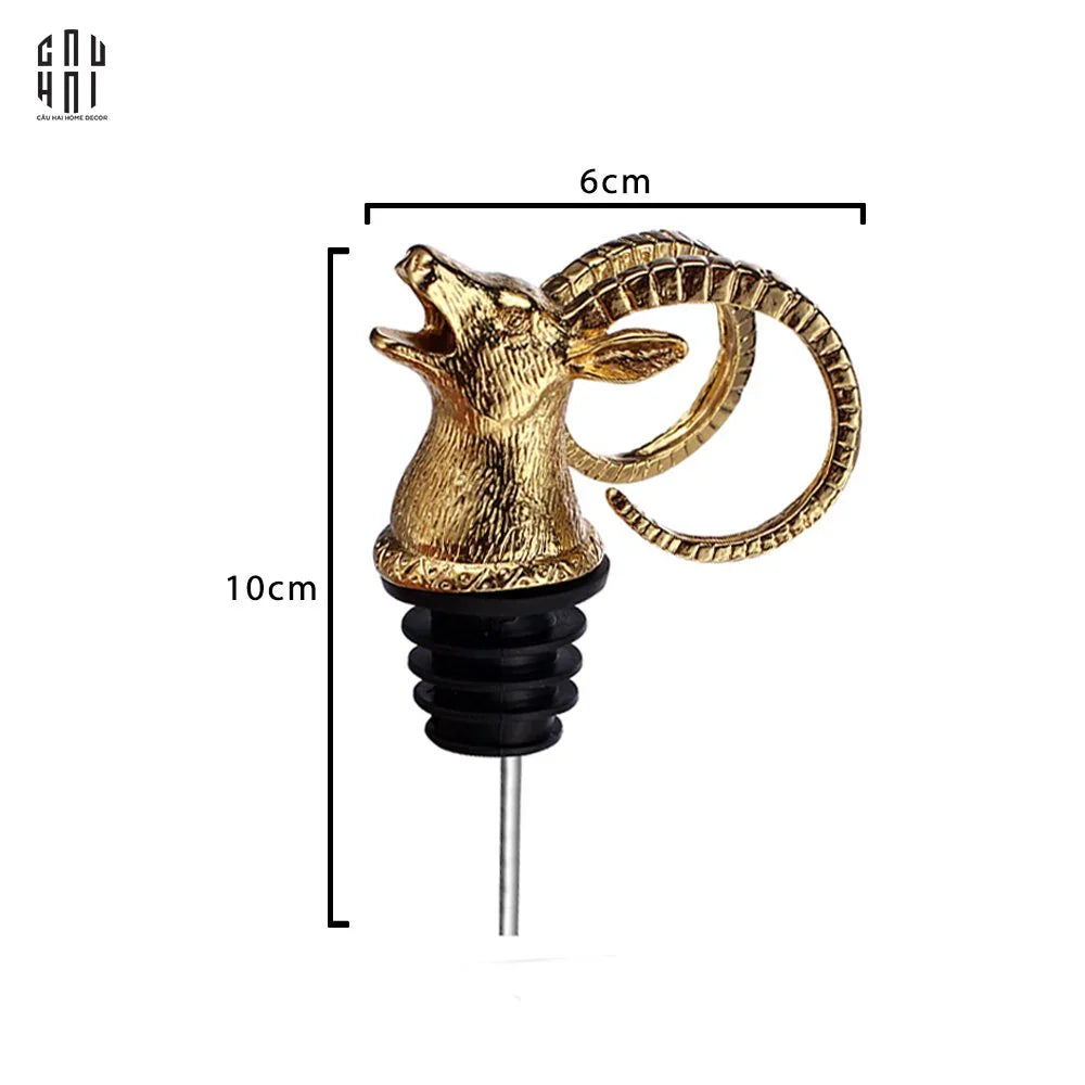 voi-rot-liquor-golden-elk-pourer-wine-spout-cau-hai-home-decor-2 - CẬU HAI HOME DECOR