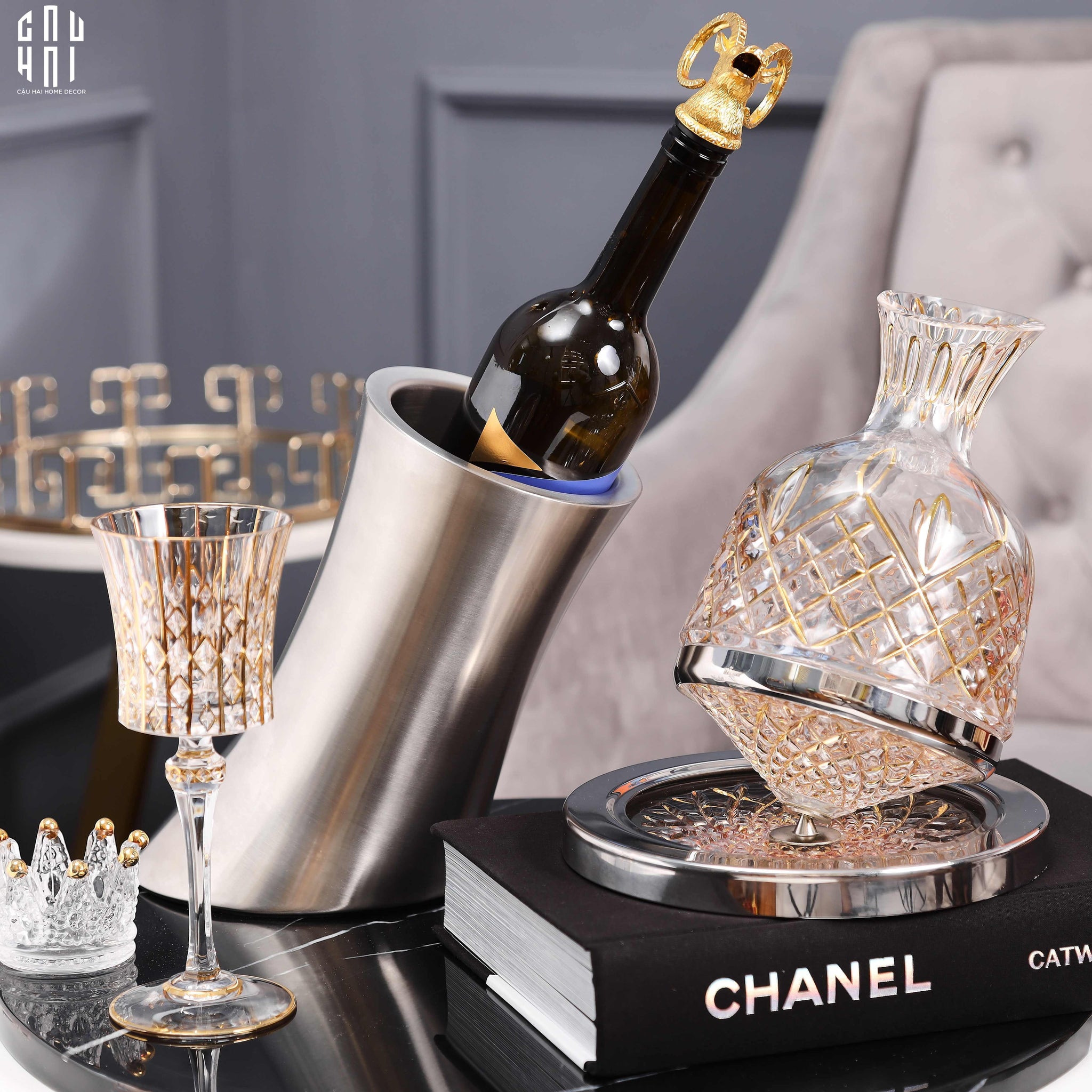 voi-rot-liquor-golden-elk-pourer-wine-spout-cau-hai-home-decor-4 - CẬU HAI HOME DECOR