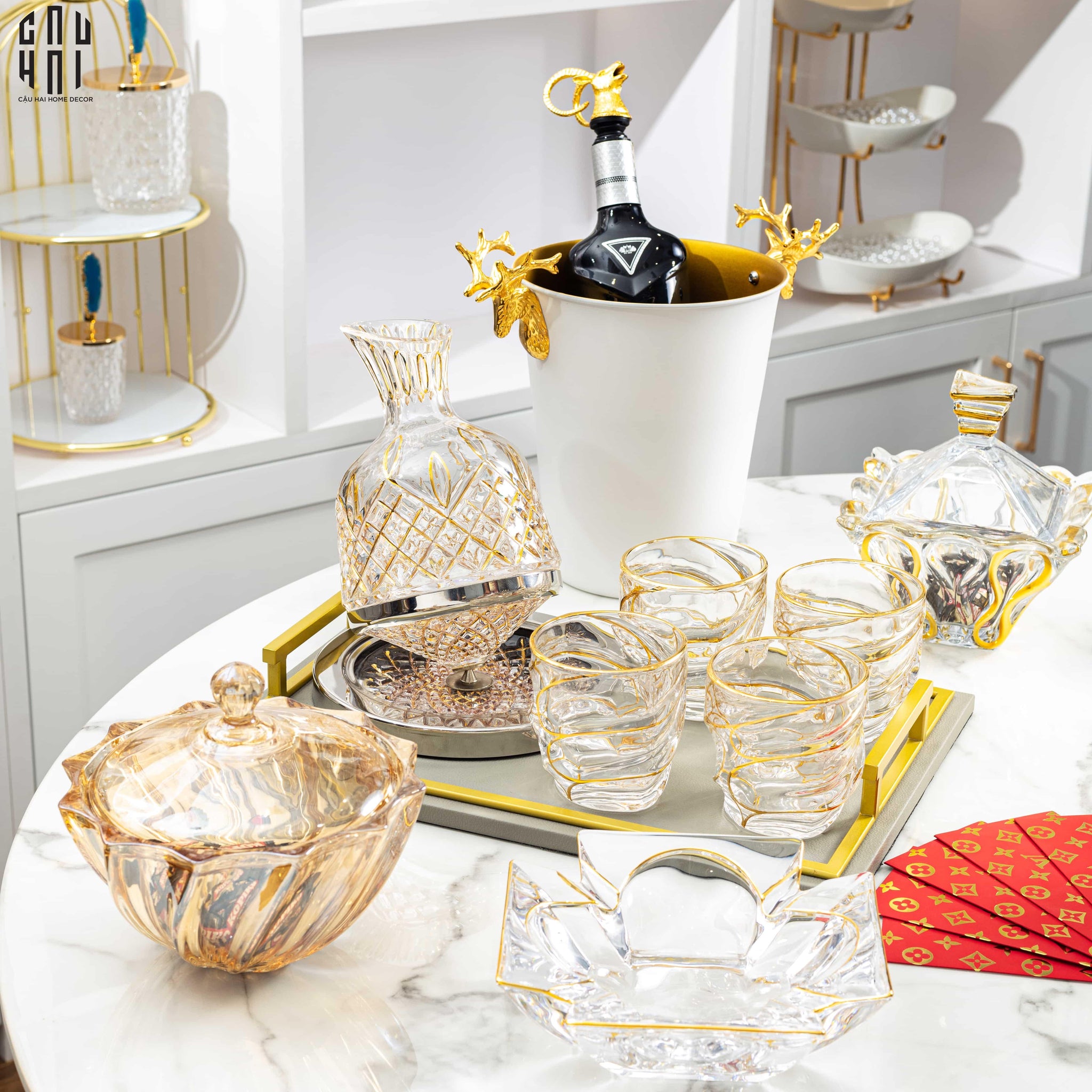 VÒI RÓT RƯỢU VANG - GOLDEN ELK POURER WINE SPOUT