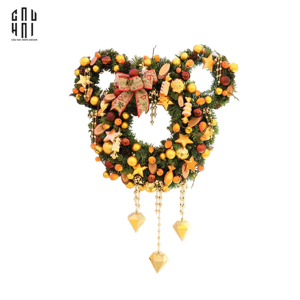 Vòng Giáng Sinh - Mickey Christmas Wreath 90-TRANG TRÍ GIÁNG SINH-CẬU HAI HOME DECOR