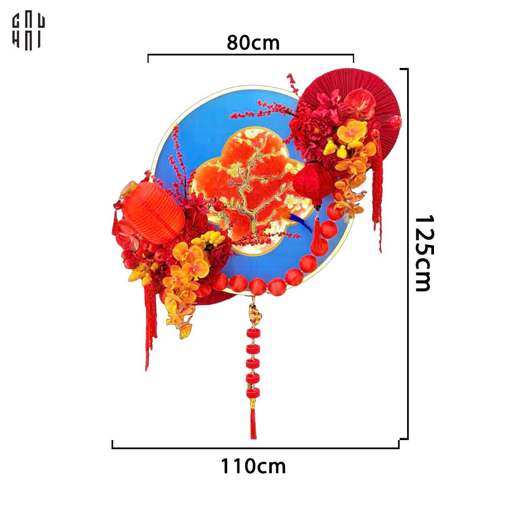 Vòng Hoa Tết 2025 - Tăng Phú Quý - CẬU HAI HOME DECOR