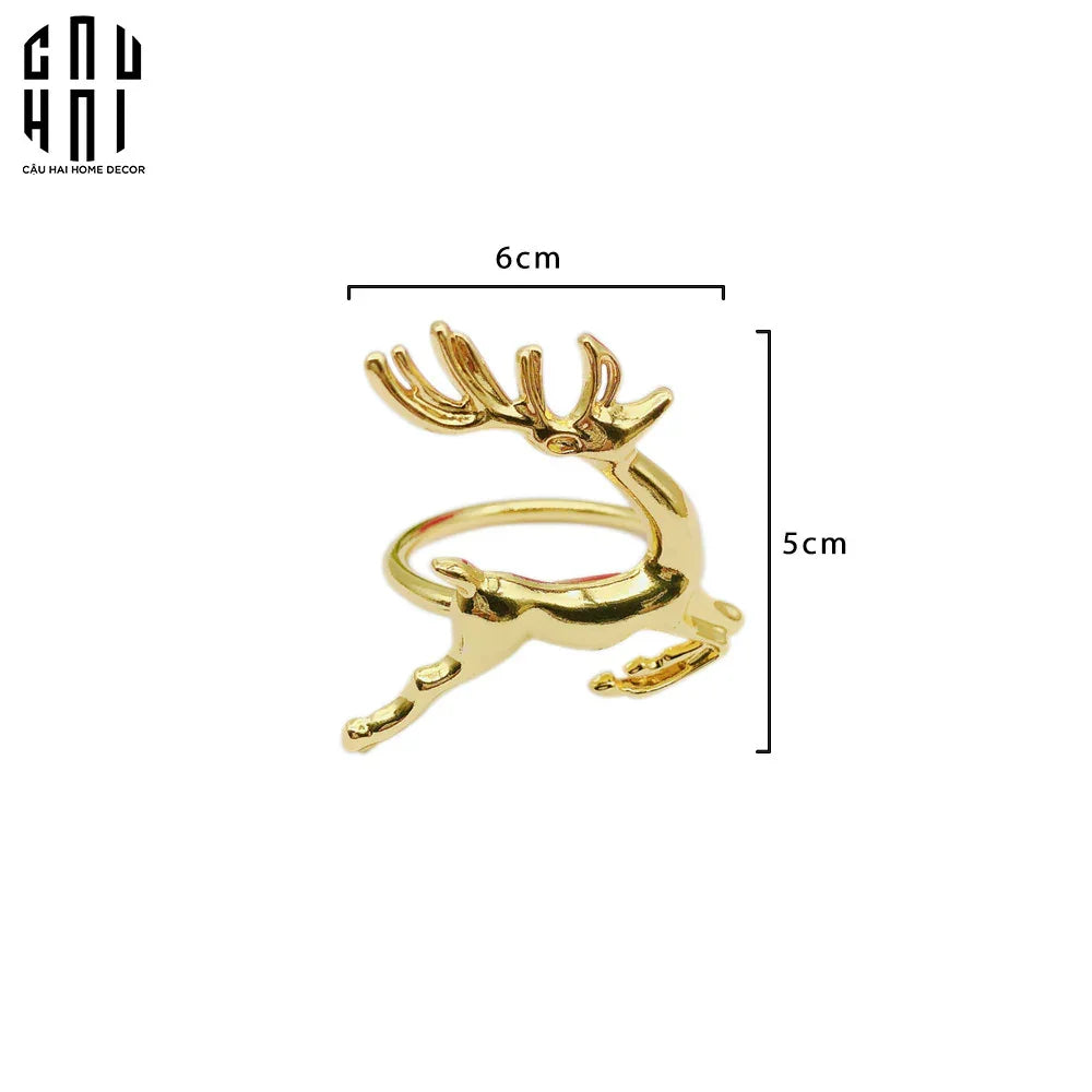 VÒNG KHĂN ĂN - GOLDEN DEER NAPKIN RING