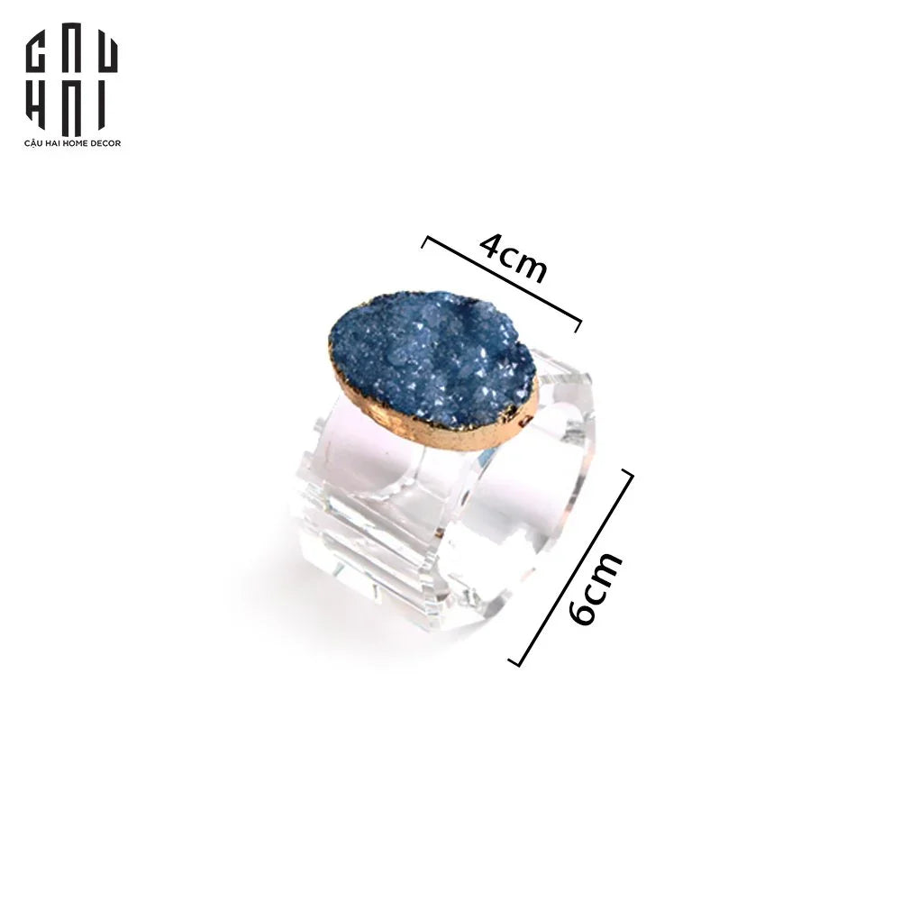 VÒNG KHĂN ĂN - NAPKIN RING CRYSTAL QUARTZ