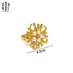Vòng Khăn Ăn - Napkin Ring Golden Pearl-VÒNG KHĂN ĂN-CẬU HAI HOME DECOR