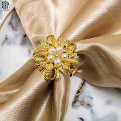 Vòng Khăn Ăn - Napkin Ring Golden Pearl-VÒNG KHĂN ĂN-CẬU HAI HOME DECOR