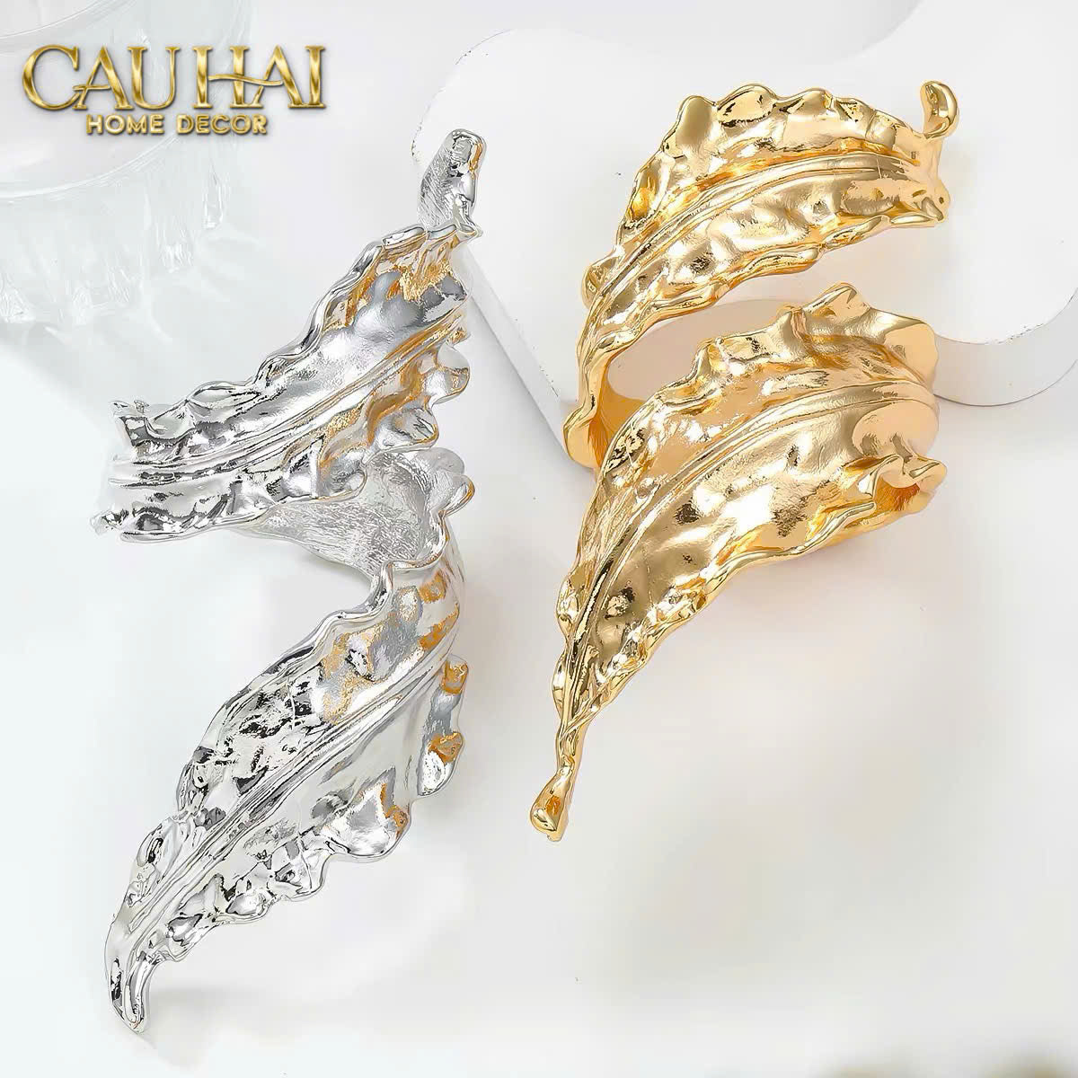 Vòng Khăn Ăn Napkin Ring Leaf de Petite – Decor Bàn Ăn Cao Cấp-VÒNG KHĂN ĂN-Đối tác tại Trung Quốc theo từng đơn đặt hàng-CẬU HAI HOME DECOR