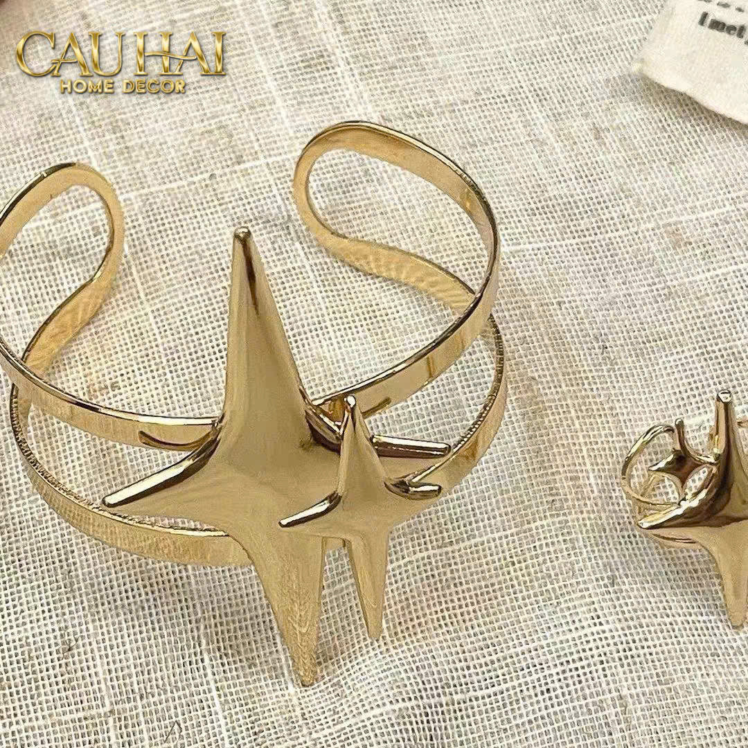 Vòng Khăn Ăn - Napkin Ring Star-VÒNG KHĂN ĂN-CẬU HAI HOME DECOR
