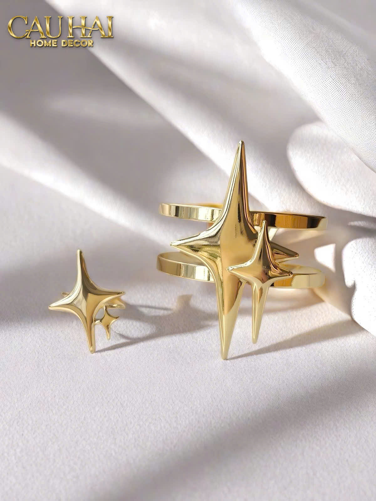 Vòng Khăn Ăn - Napkin Ring Star-VÒNG KHĂN ĂN-CẬU HAI HOME DECOR