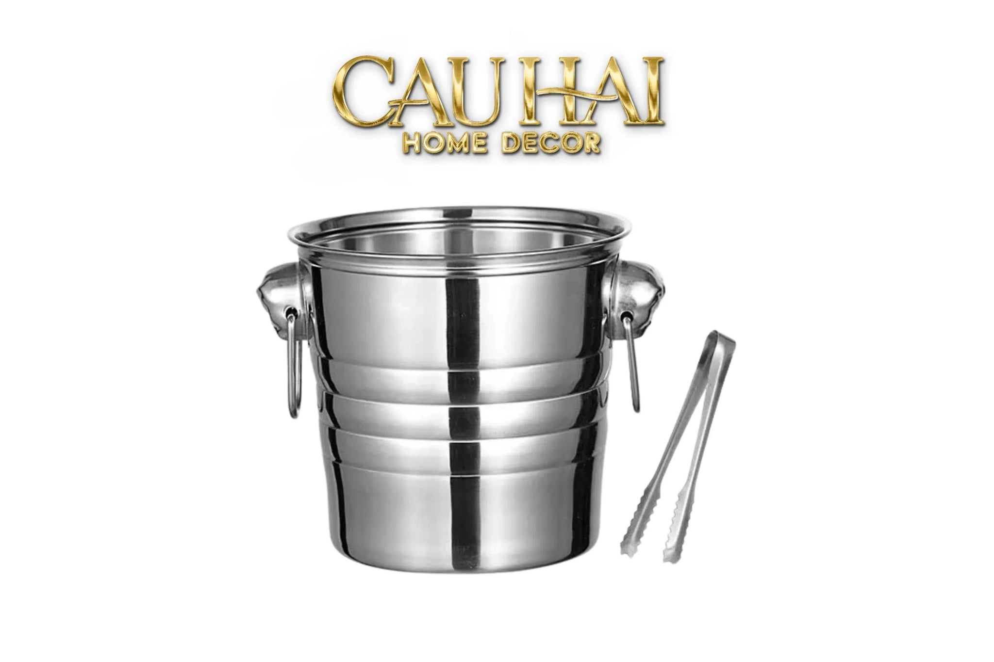 Xô Đá Royal Beast Silver Ice Bucket-CẬU HAI HOME DECOR