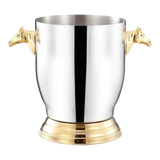 Maison Couture - Xô Đá Ướp Vang Stainless Steel Cheval Équestre Ice Bucket - Metalic Gold 6L 18x24-XÔ ĐÁ-CẬU HAI HOME DECOR-CẬU HAI HOME DECOR