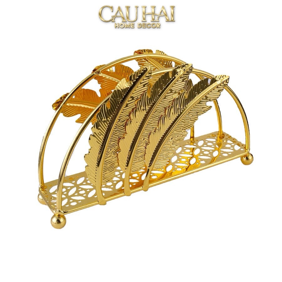 Đế Giấy Royale Persian Aurum Plumage Tissue Holder-CẬU HAI HOME DECOR