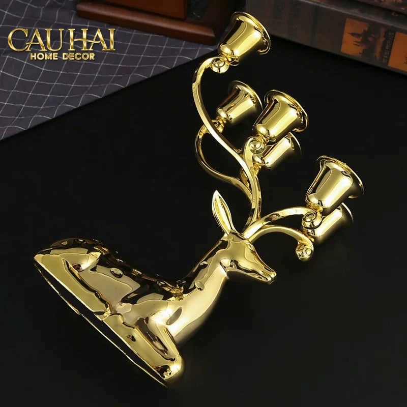 HOME COUTURE - ĐẾ NẾN ANTLER IMPÉRIAL STRAIGHT AHEAD - CẬU HAI HOME DECOR