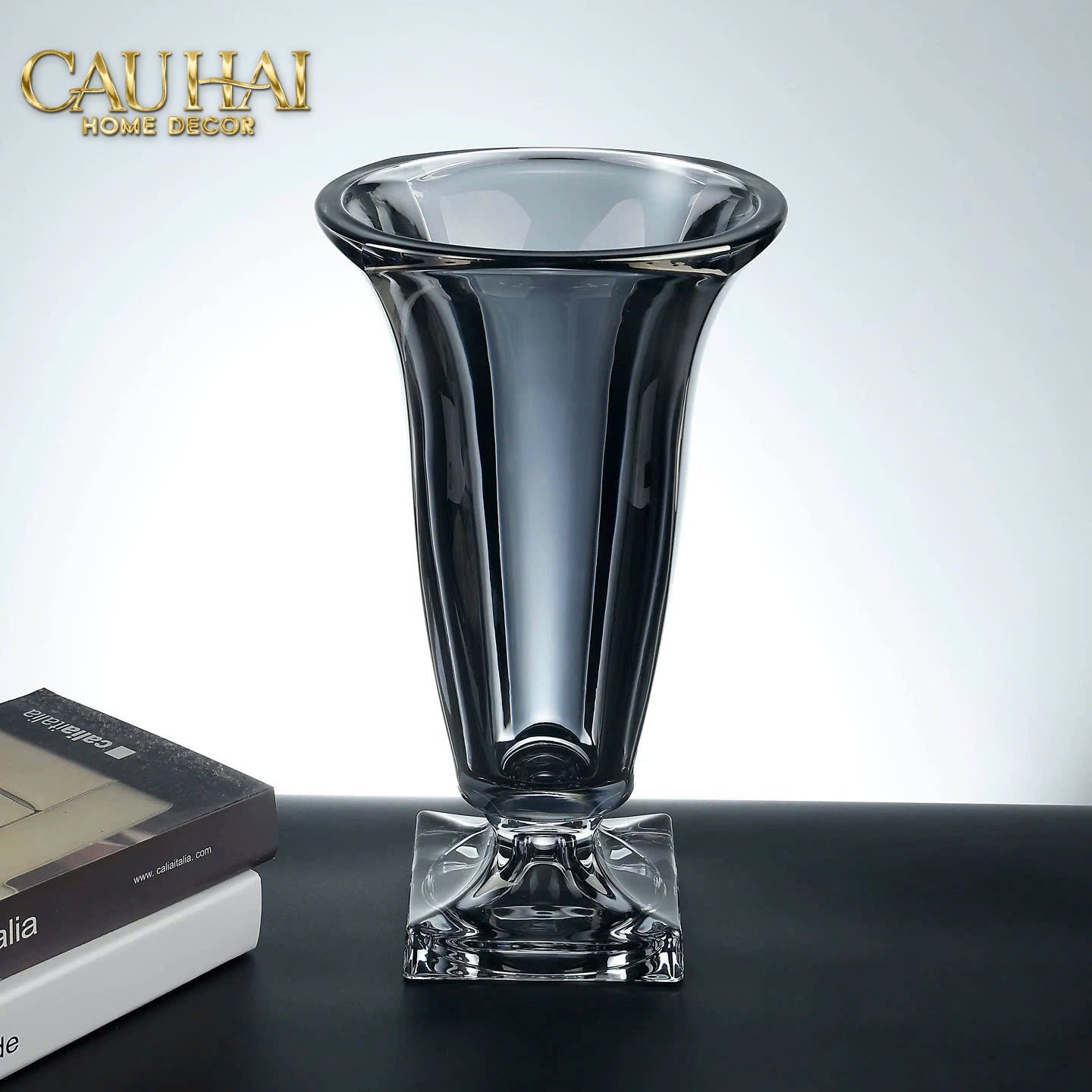 Maison Couture - Bình Hoa Pha Lê L’Atelier Midnight Goblet Mystic Cristallerie Vase  33