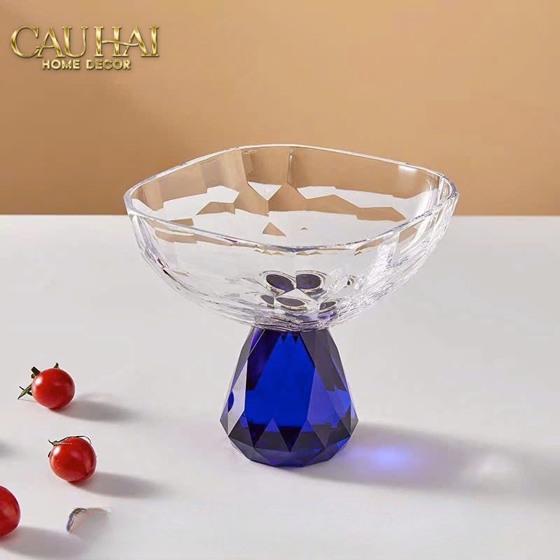 Maison Couture -  Đĩa Trái Cây Pha Lê Petit Océan Sapphire - Cristalleries Objet Bowl