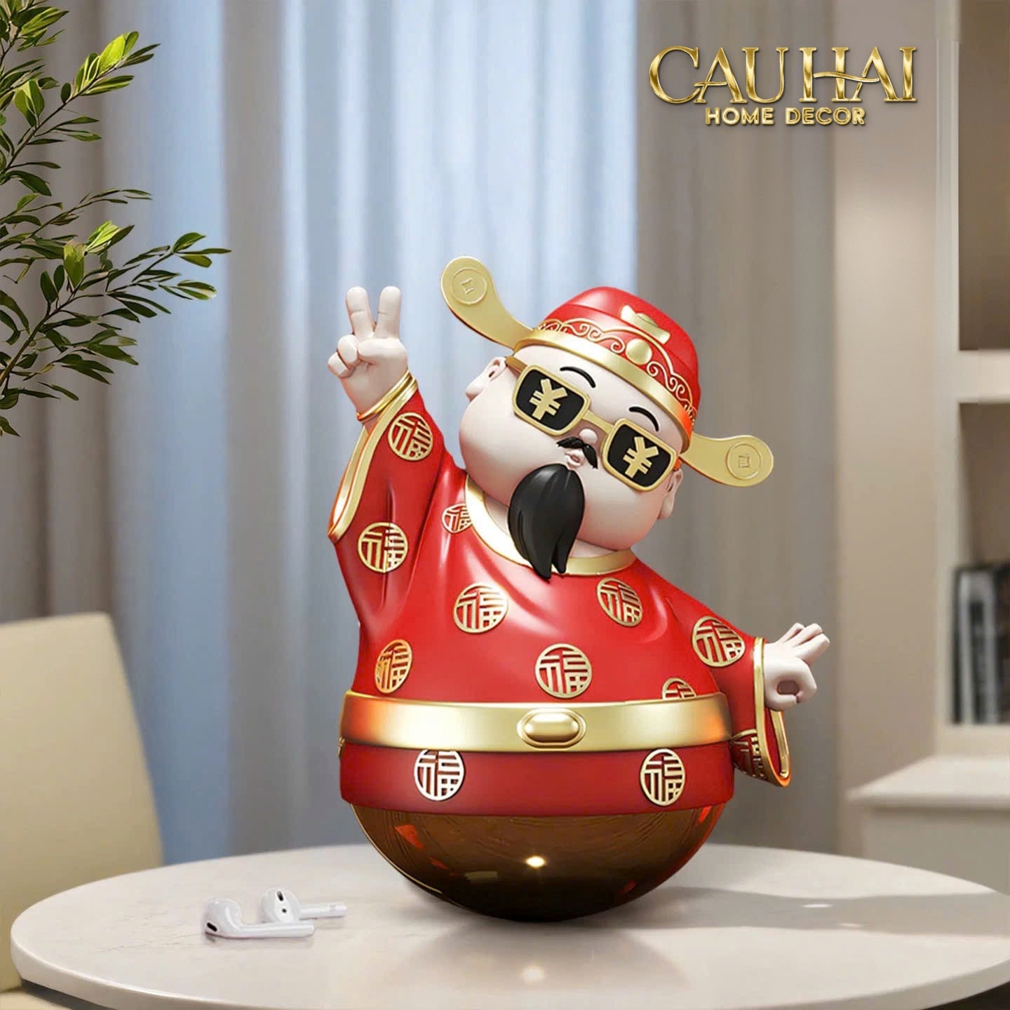 Tết Couture - Tượng Thần Tài "Say Hi" Hello Fortune Roly-Poly