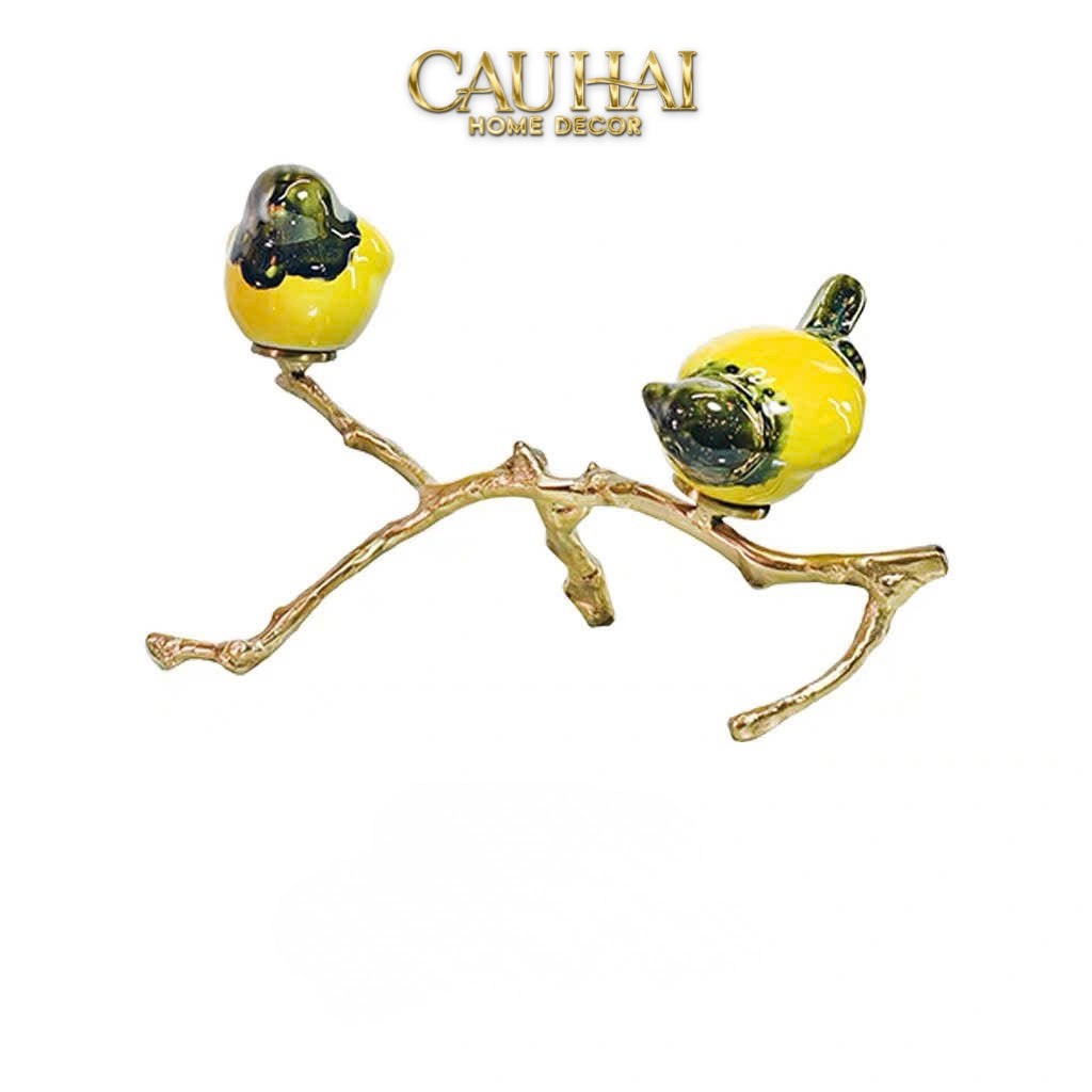 Maison Couture - Set Tượng Đôi Chim Hoàng Yến Vương Triều Dynasty Oriole Duo – Gilded  Bird Sculptural