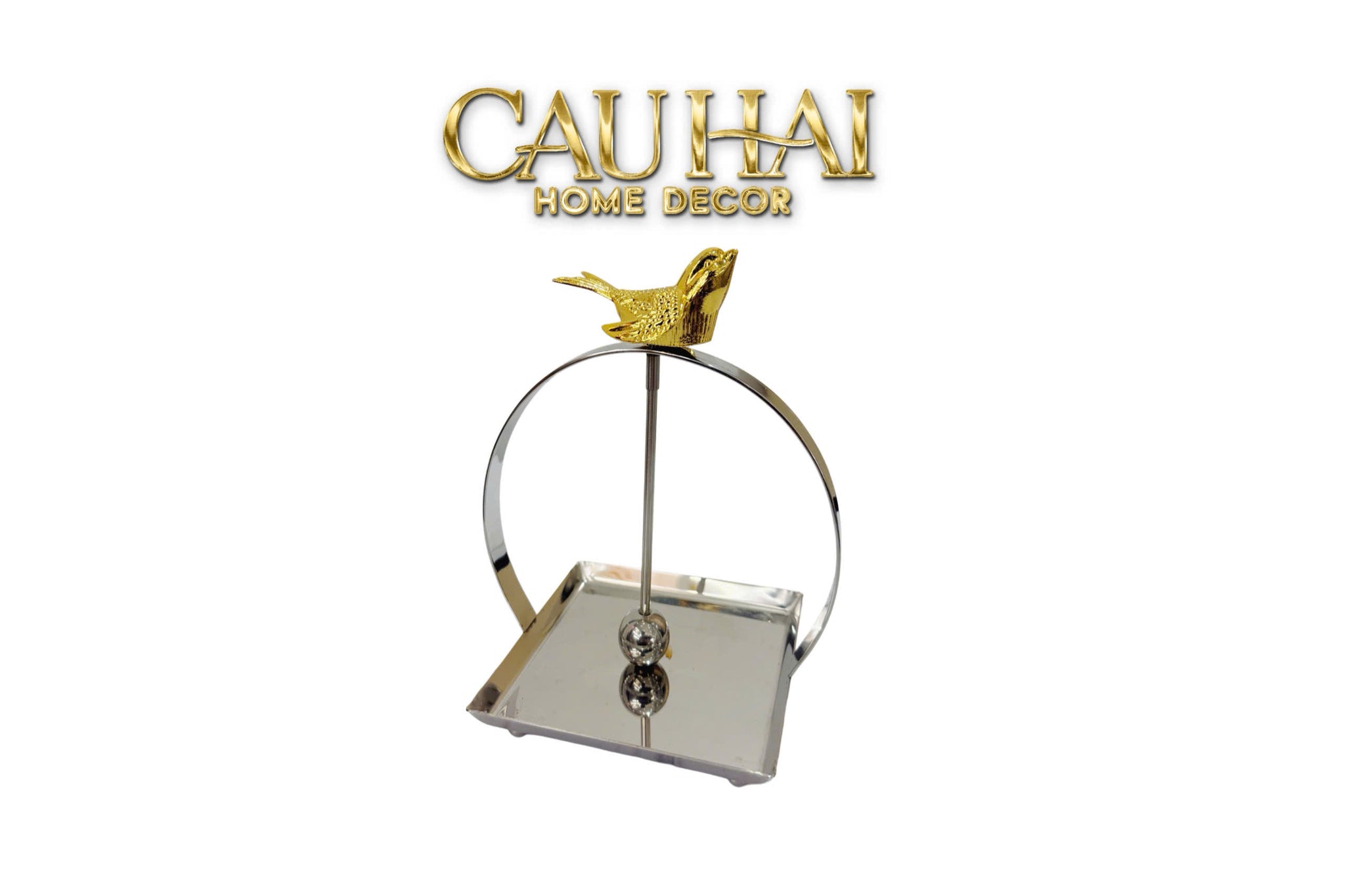 Maison Couture -  Khay Giấy Vuông  L’Oiseau Doré Cocktail Napkin Holder